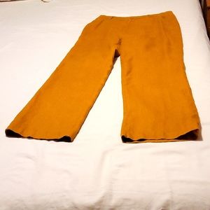 Garnet Hill Linen Wide Leg Pants Size 6